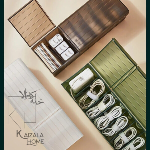 باکس نگهدارنده کابل و شارژر سبز - تصویر 11