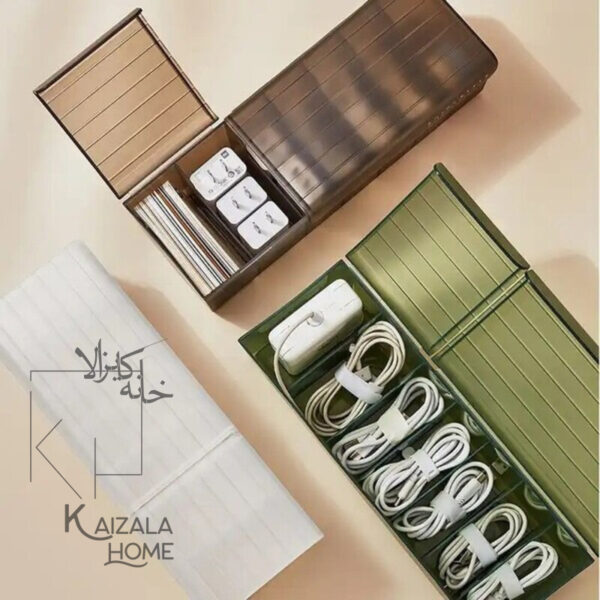 باکس نگهدارنده کابل و شارژر سبز - تصویر 3